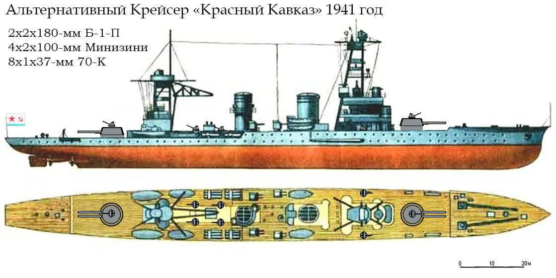 Крейсер красный крым чертежи