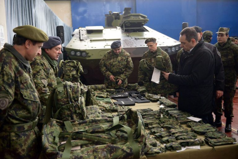 Новый сербский комплект экипировки и защитного снаряжения М17. Белград, 11.01.2019 (с) министерство обороны Сербии