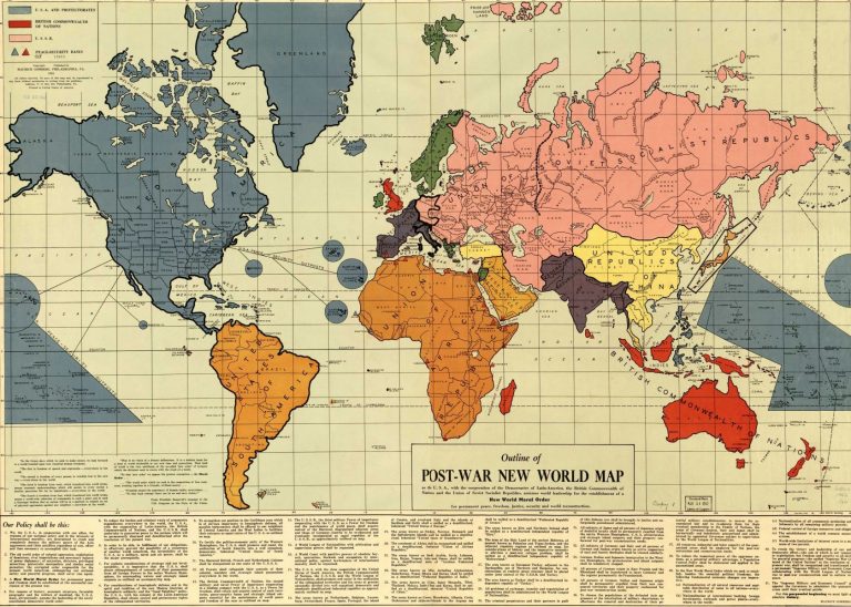 Карта Нового Мирового Морального Порядка, 1942 год