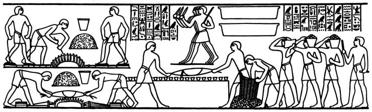 Литье бронзы в Древнем Египте около 1450 г. до н. э.