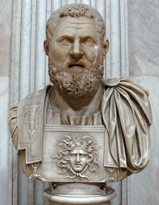 Пертинакс. Мраморный бюст, 193 год. Ватиканские музеи, Рим