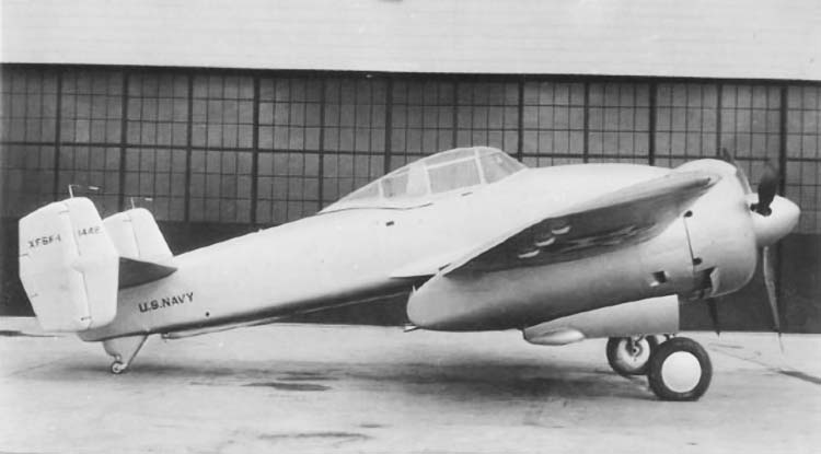 Опытный палубный истребитель Grumman XF5F-1 Skyrocket. США