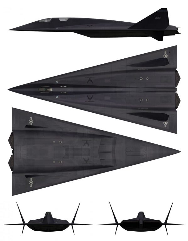 Легендарный наследник «Чёрной птицы» стратегический самолёт-разведчик SR-91 Aurora («Аврора»). США