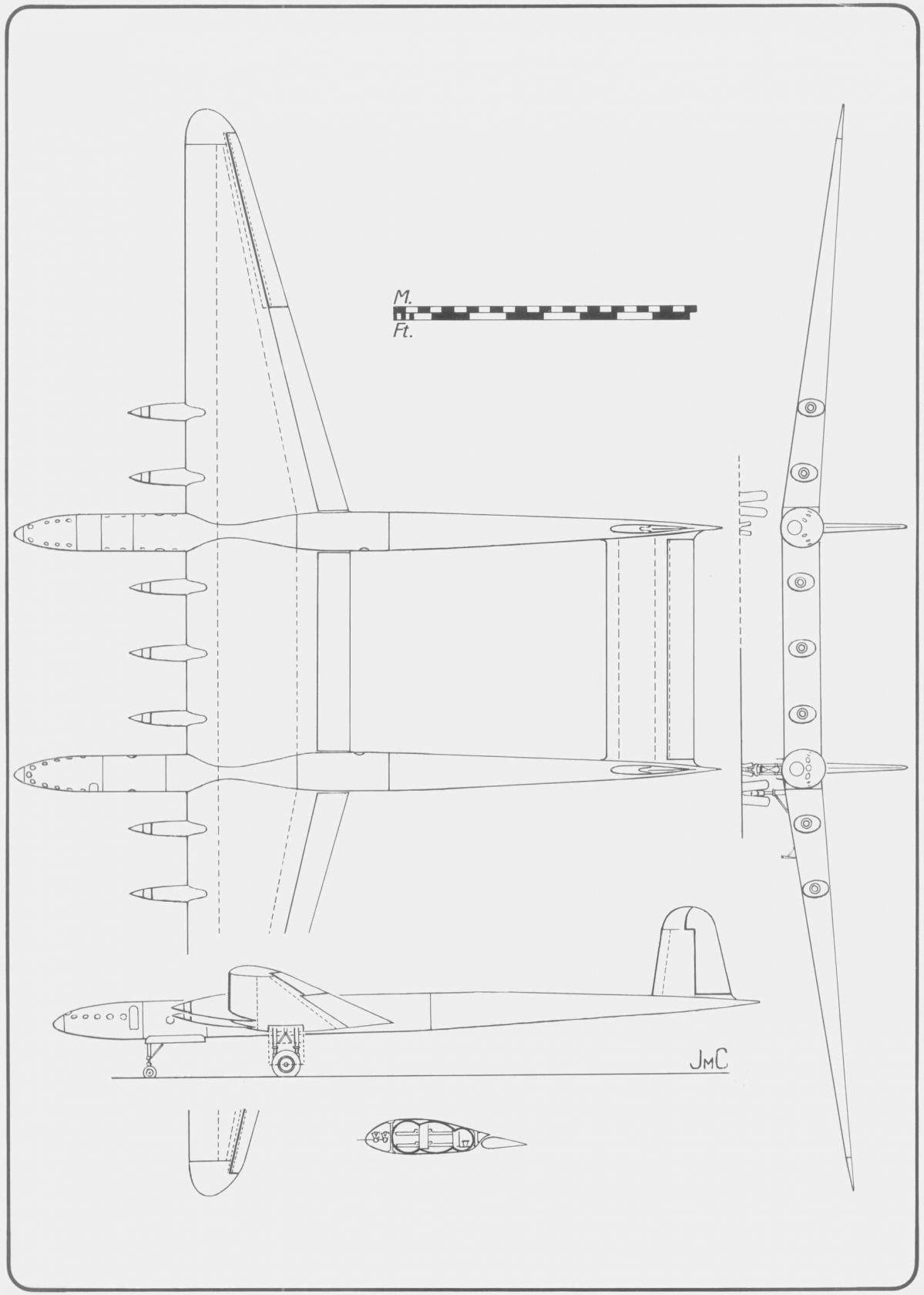 Проект высотного пассажирского самолета Breguet Br 850. Франция