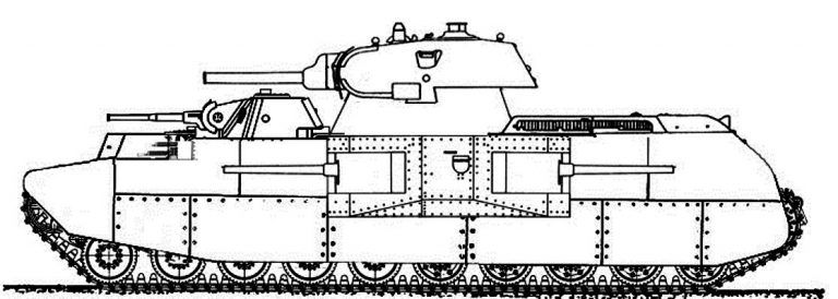 Тяжелый танк прорыва Т-39 "Богомол"