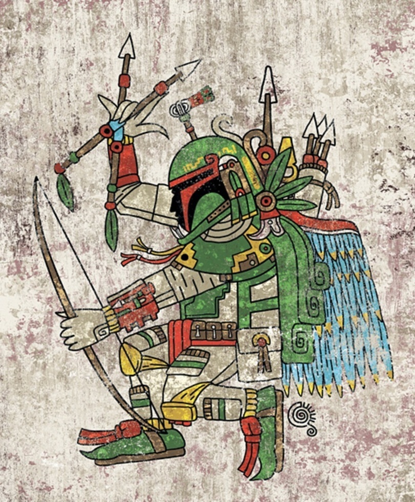 Современные персонажи глазами индейцев Мезоамерики