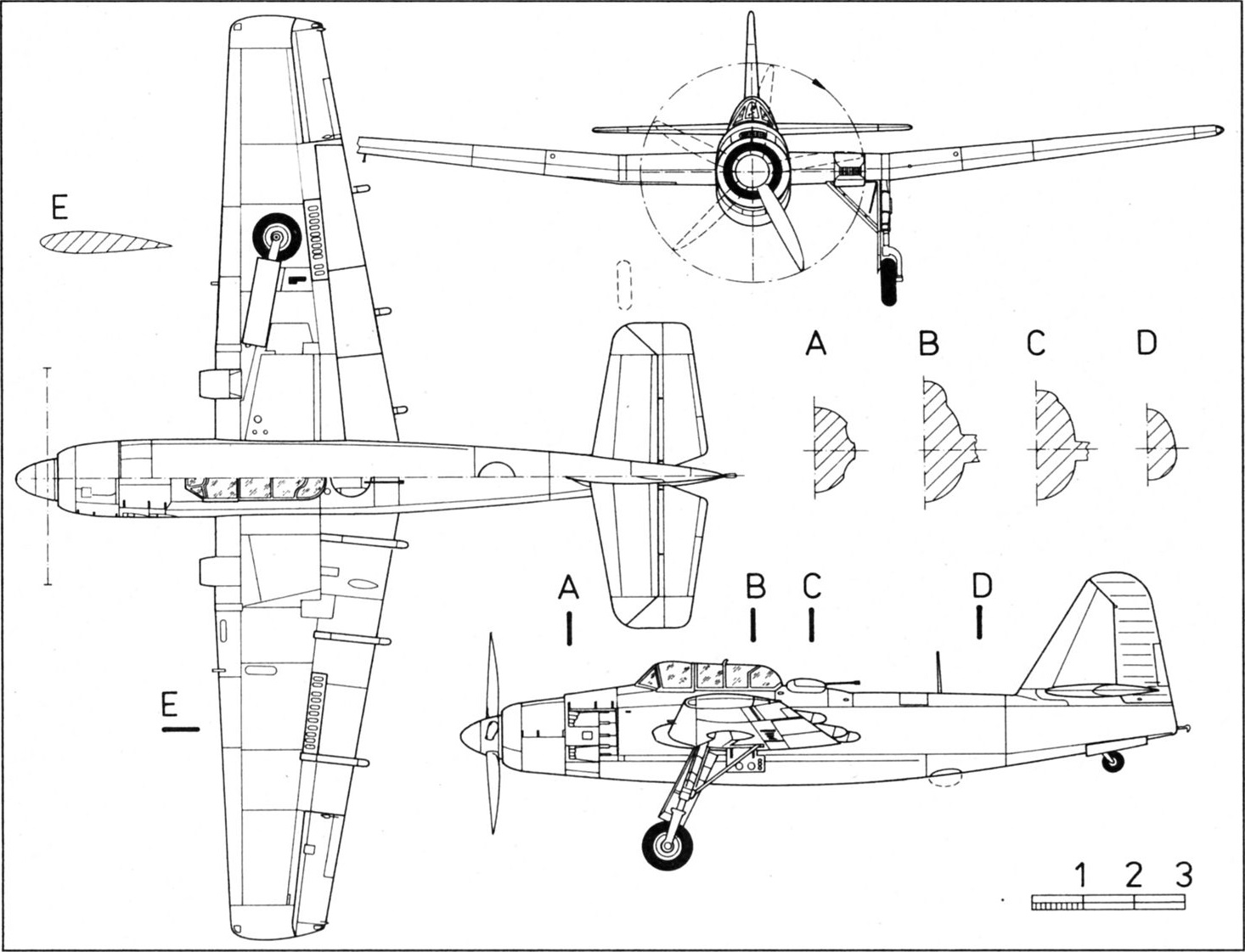 Опытные палубные многоцелевые ударные самолеты Fairey Spearfish. Великобритания