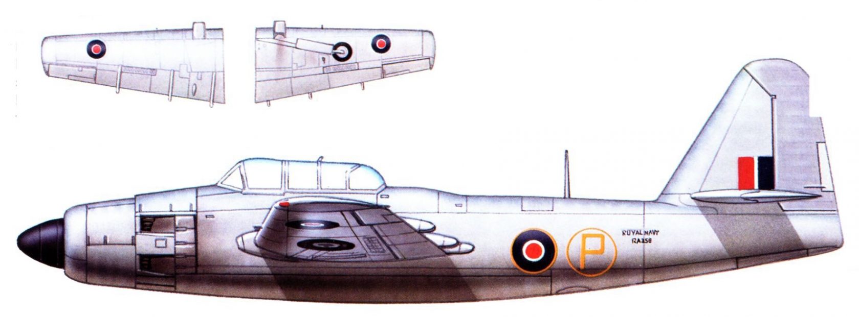 Опытные палубные многоцелевые ударные самолеты Fairey Spearfish. Великобритания