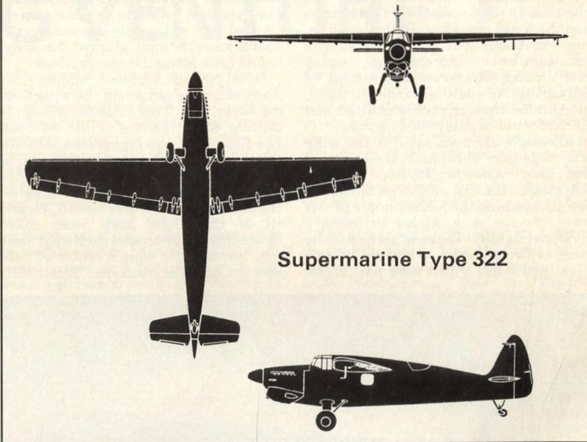 Опытный торпедоносец-бомбардировщик Supermarine Type 322 Dumbo. Великобритания