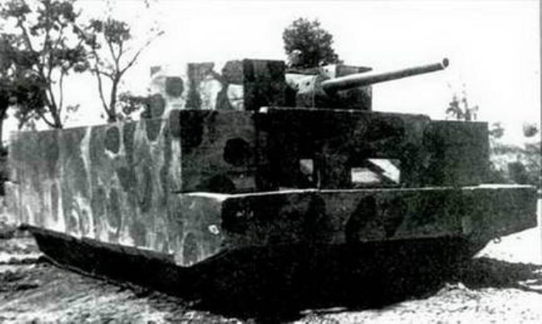 Т-34, экранированный железобетоном по схеме группы Цыганкова. 1943 г.