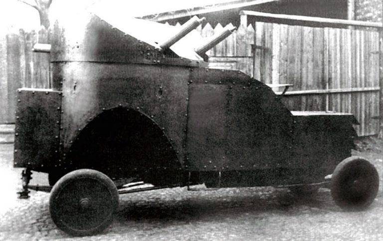 Броневик «Победоносец» на шасси «Русско-Балтийский С24-40». 1916 год