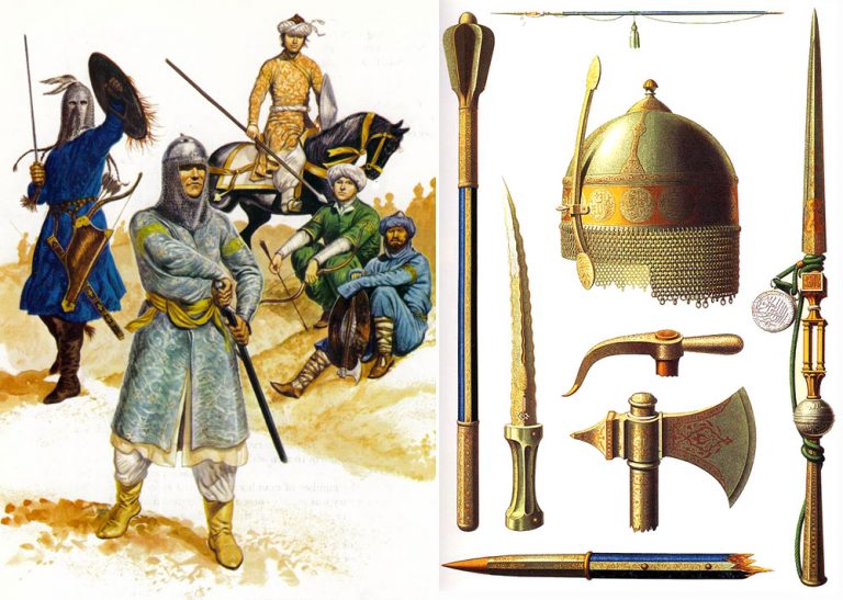 Воины Египетского султаната и образцы их вооружения. Впрочем, судя по богатой отделке, такое оружие имелось далеко не у всех.