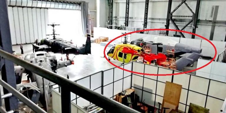 Фото вертолёта Ка-65 в заводском цеху