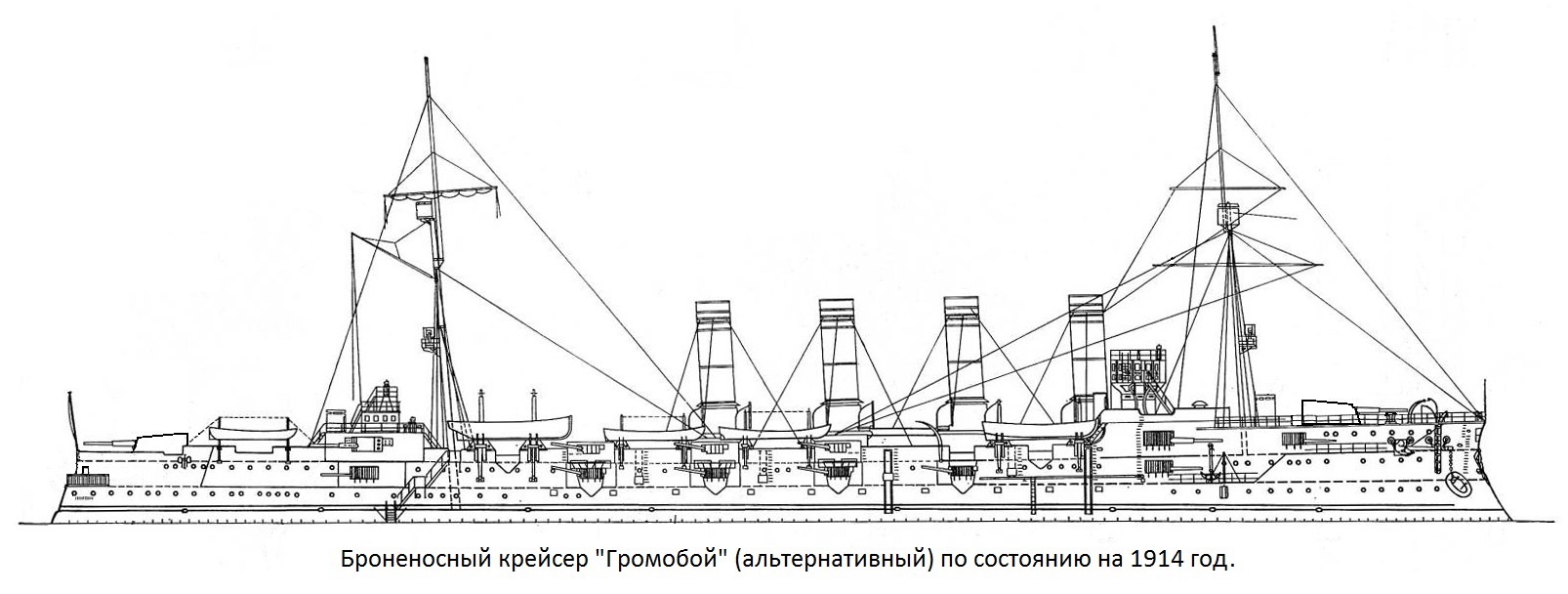 Громобой крейсер схема бронирования