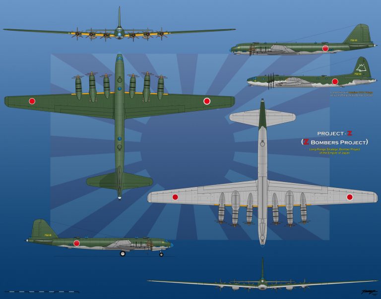 Японский «миротворец». Проект тяжелого бомбардировщика Nakajima G10N Fugaku (中島G10N富岳). Япония