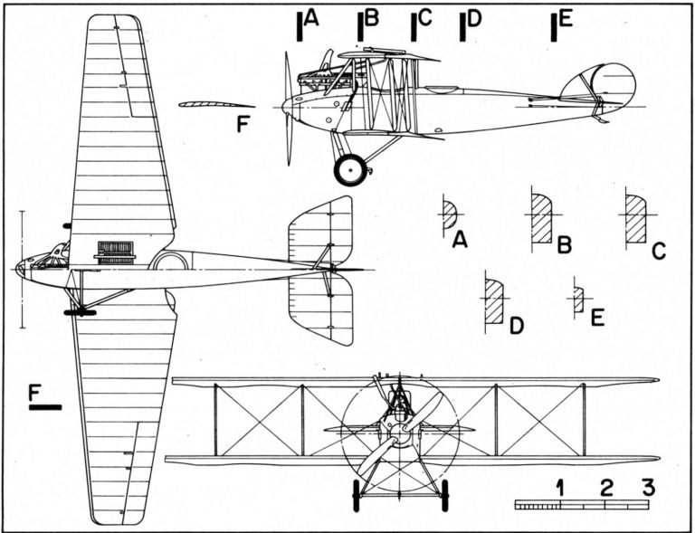 схема многоцелевого боевого самолета AGO C-IV