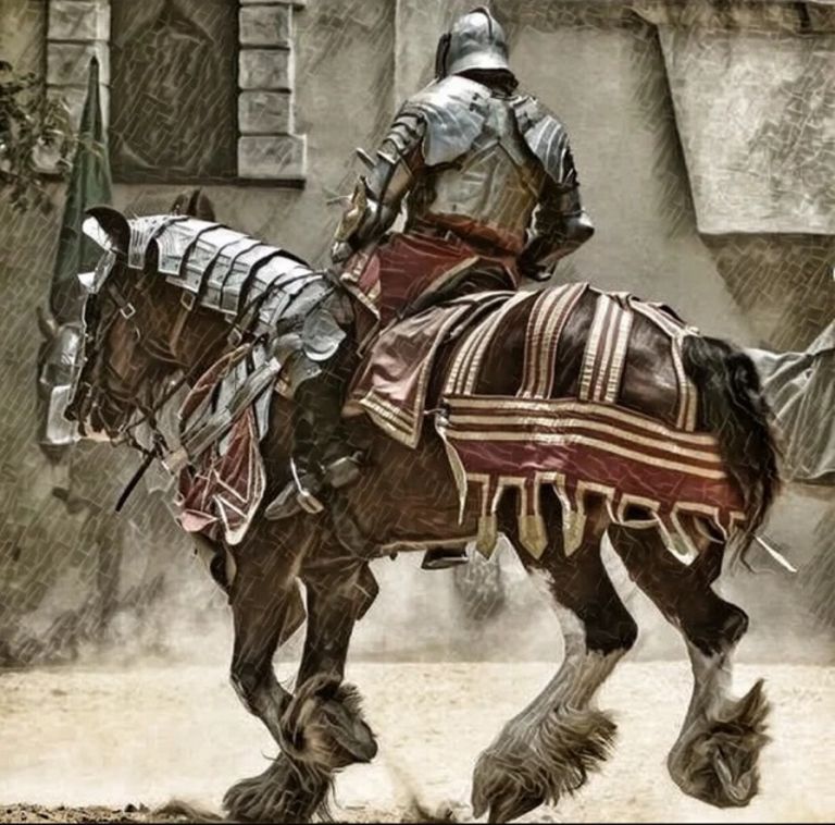 Декстрарий. Средневековая порода высоких лошадей для тяжелых рыцарей Европы