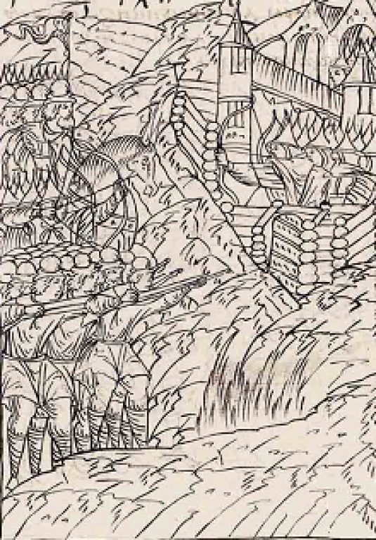 Взятие Арского острога в 1552 г. пример «острога» - полноценной крепости («острог бе их рублен городнями и землею насыпан, а и в ином месте многыми засеками засечено»)