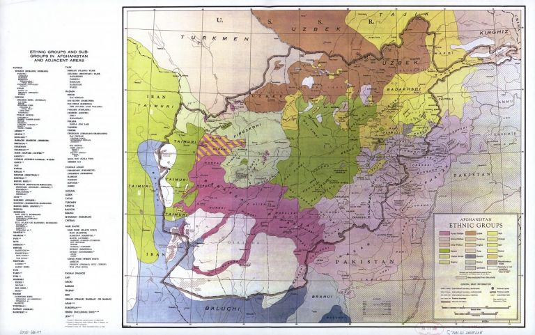 Этническая карта Афганистана