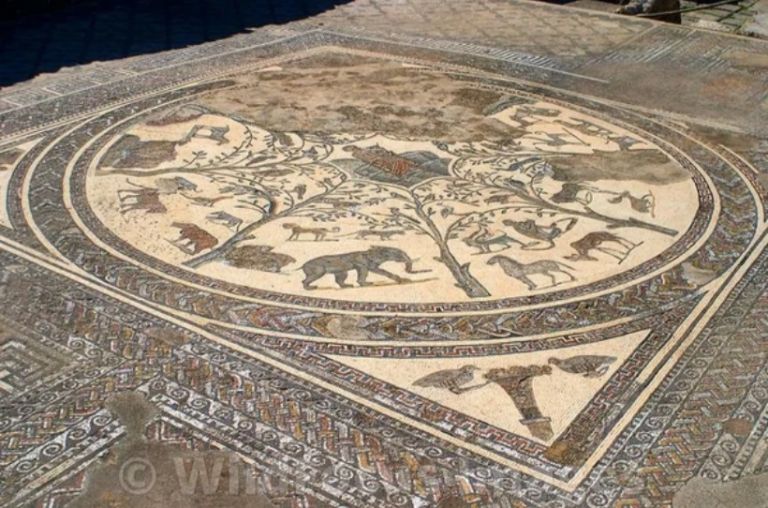 Мозаика на полу римского дома в Волюбилисе (Марокко). II в. н.э.