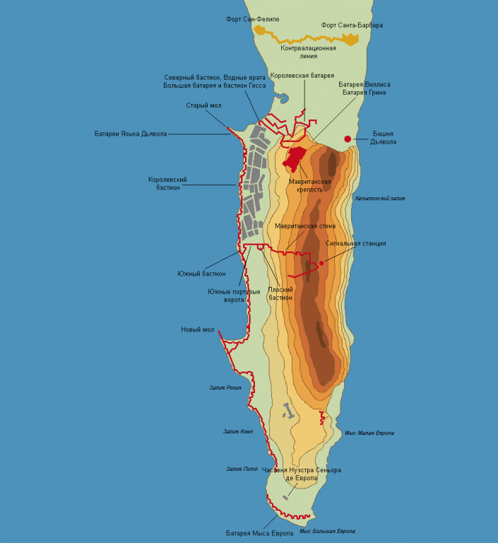 Государство гибралтар карта