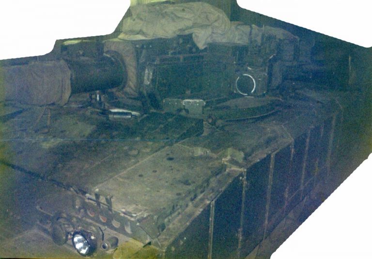 Вид на реальный макет танка Объект 477А1 «Нота» с другого ракурса