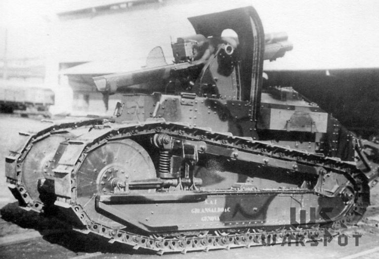 Semovente da 105/14, первая итальянская САУ на танковой базе