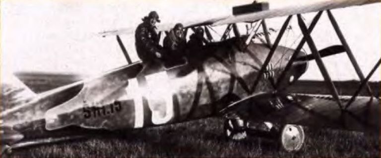 исторический снимок самолета Š.H.1.15 со стартовым номером 15; I авиационные состязания, Прага, 1924 год