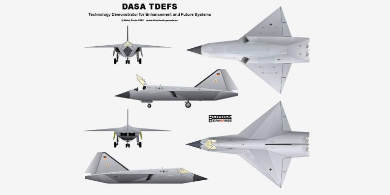 Реконструкция возможного внешнего вида DASA TDEFS. Автор Matej Furda