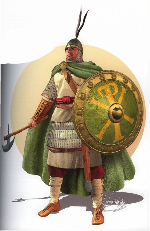 Офицер части императорской лейб-гвардии Экскувиты, 870 год