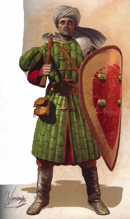 Пехотинец византийской армии, середина 10 века