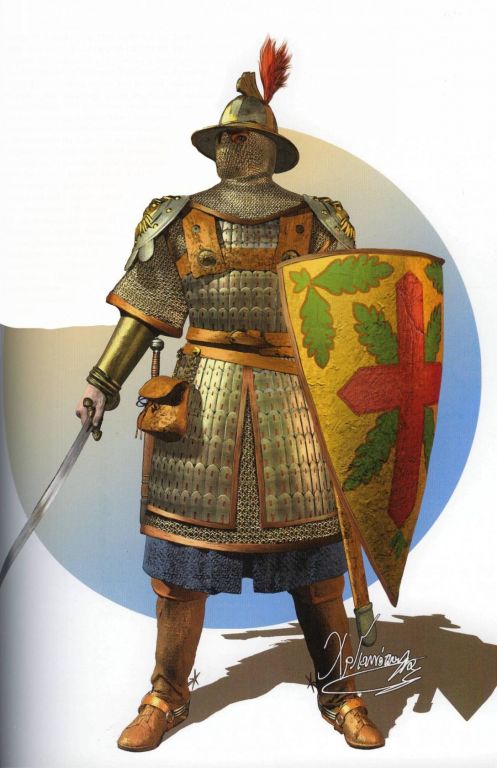 Византийский кавалерист армии Палеологов, конец 14 века