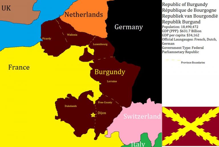 Какой могла стать независимая Бургундия и как она могла появиться. Краткая история Бургундской республики