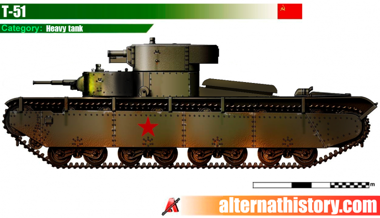 Несостоявшийся наследник Т-35 – танк прорыва Т-51. Фейковая машина, которая считается реальной