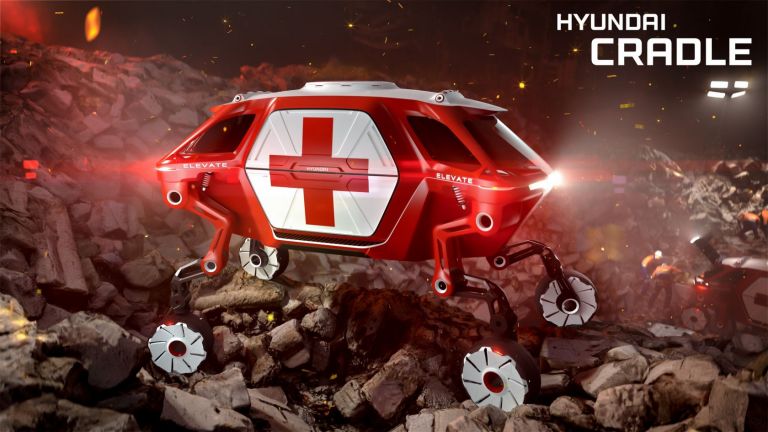 Компания Хёнде готовит первый шагающий внедорожник. Концепт-кар Hyundai Elevate