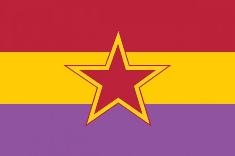 Флаг Испанской Народной республики в 1934 году