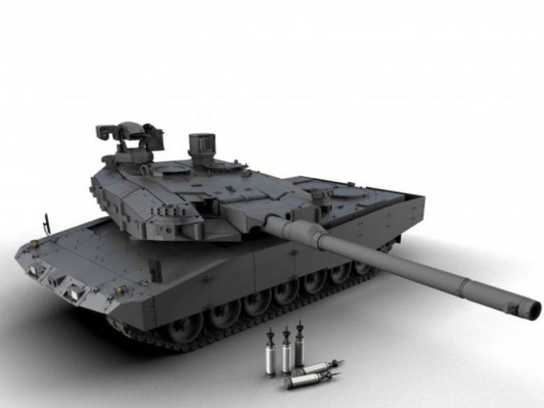 ОБТ Leopard 2 с башней под 130-мм орудие