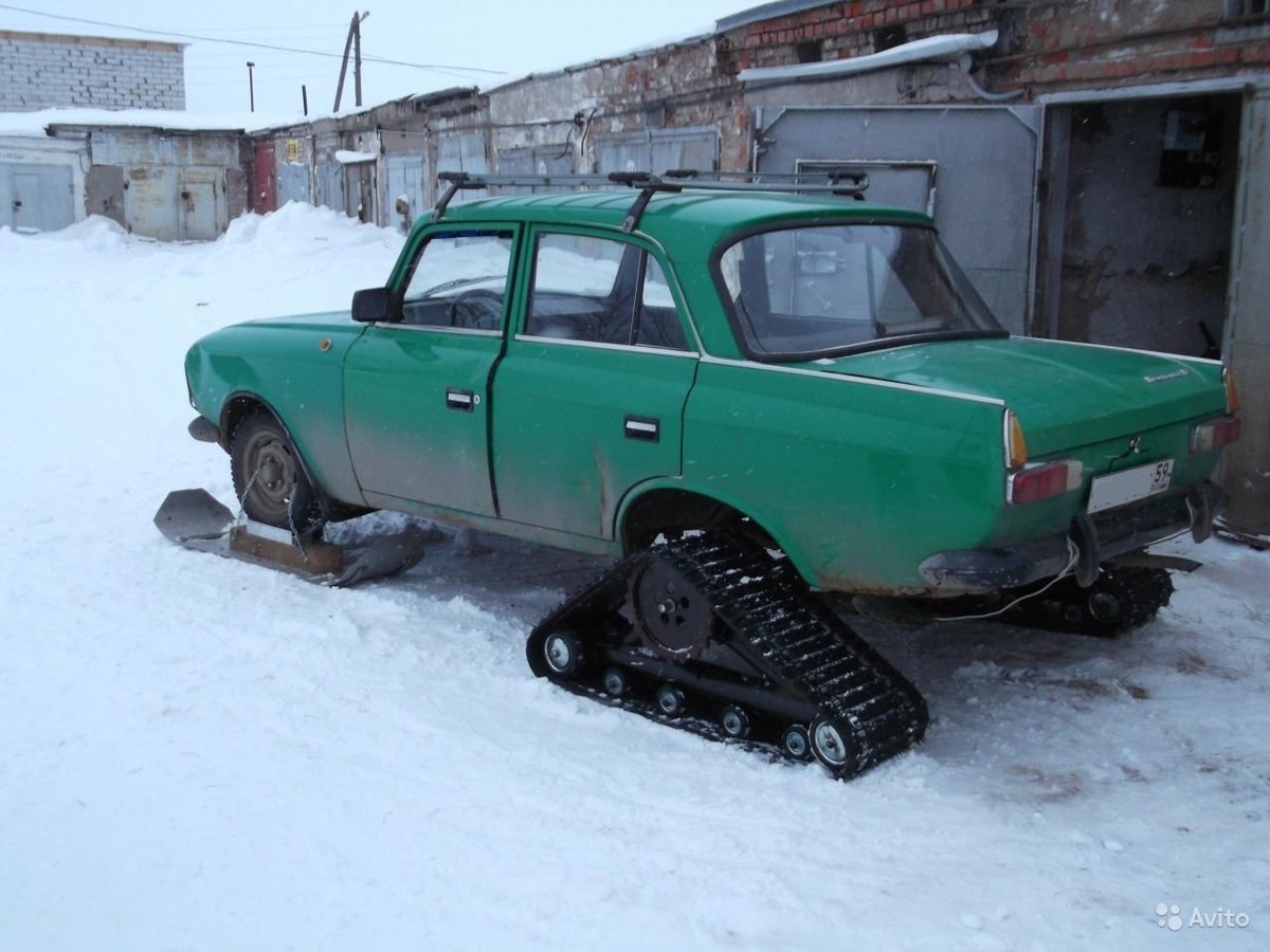 Из москвича снегоход