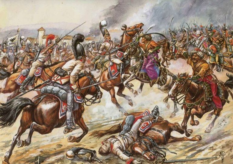 Сшибка русской и турецкой кавалерии