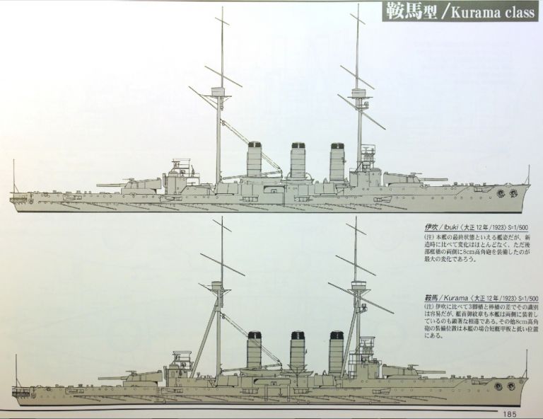 Полулинейный полукрейсер «Ибуки». Япония