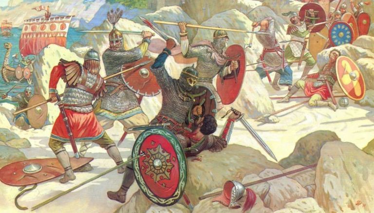 При Василии II Византия воевала почти непрерывно.