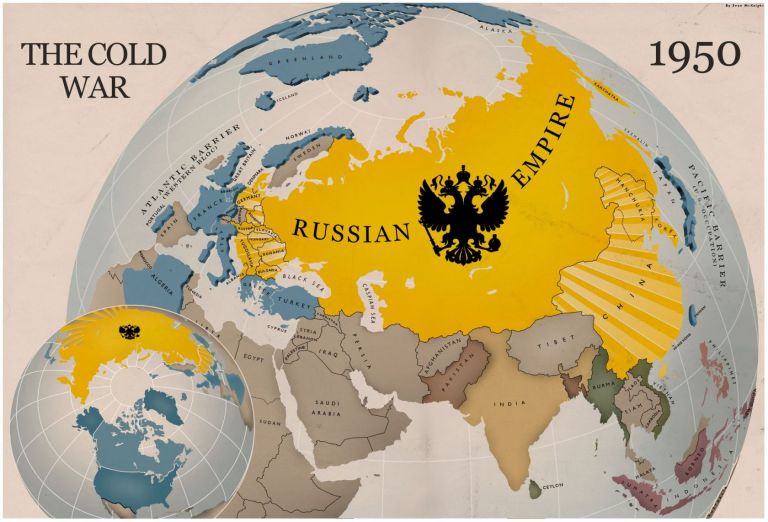 Российская Империя и подмандатные территории в 1950 году