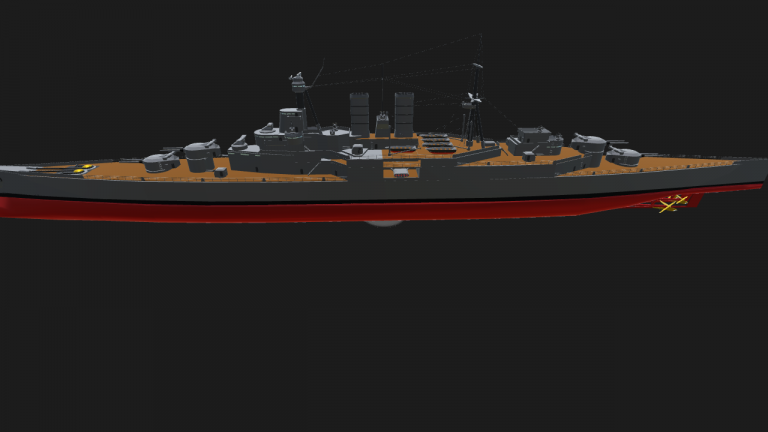 Предполагаемый вид линейного крейсера Дефианс (HMS Defiance)