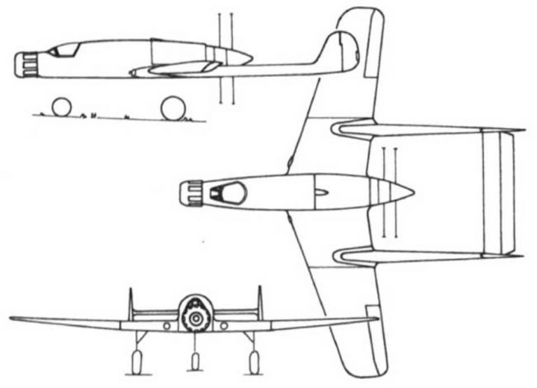 Подрезанные крылья Третьего Рейха. Проект двухбалочного Focke-Wulf с двигателем BMW 803