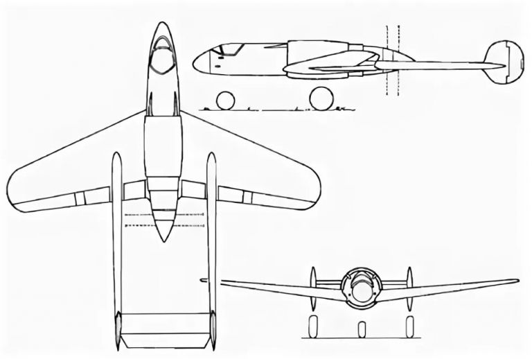 Подрезанные крылья Третьего Рейха. Проект двухбалочного Focke-Wulf с двигателем BMW 803