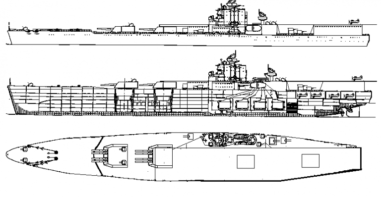 Авиационно-артиллерийский корабль. Пара вариантов.