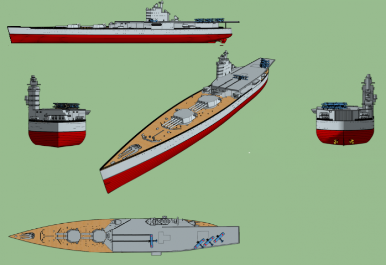 Авианесущий линкор «Ольга».