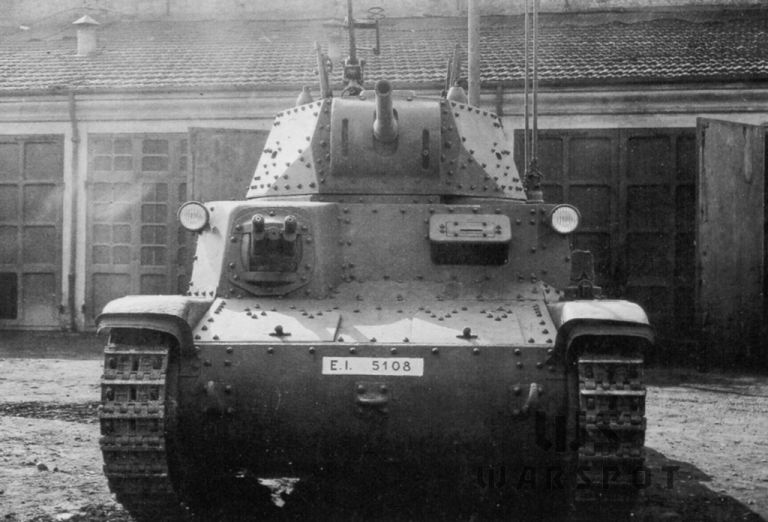 Прошедший капитальный ремонт Carro Armato M 42, вторая половина 40-х годов. В республиканской итальянской армии и частях полиции эти танки прослужили до середины 50-х
