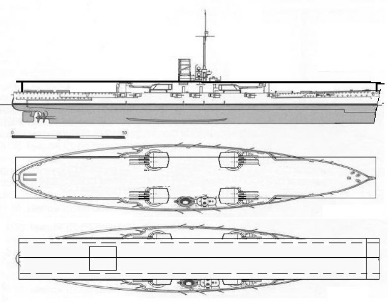 Авианесущие линкоры по типу "Сацума" и "Гельголанд"