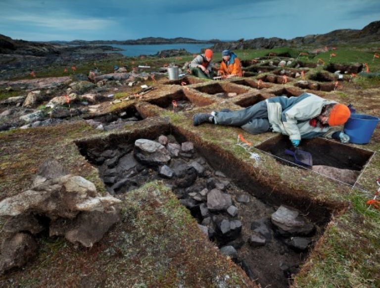 Раскопки поселения Викингов в Канаде